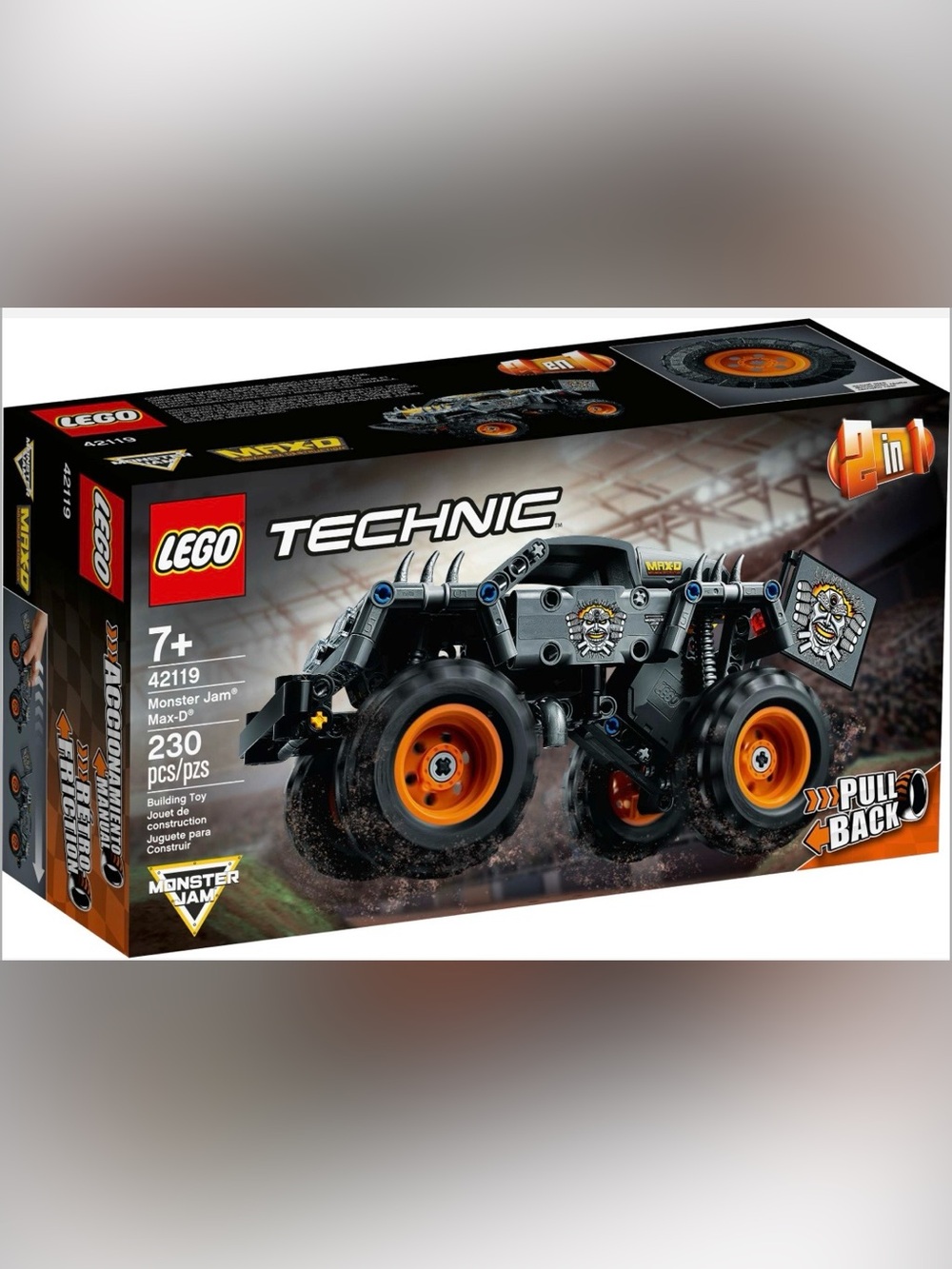 New LEGO Technic 42119 Monster Jam Max-D Truck Factory Sealed Box Retired